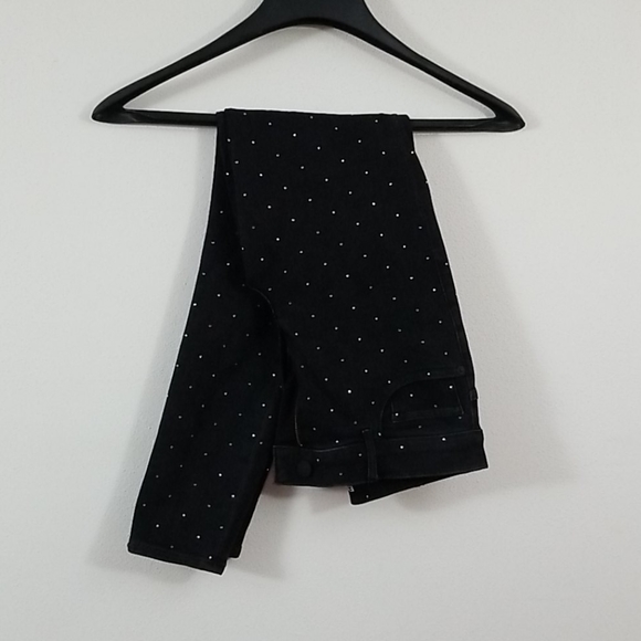 EXP Rhinestone Studded Ankle Leggings - Picture 4 of 4